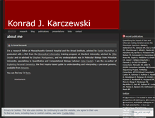 Tablet Screenshot of konradjkarczewski.com